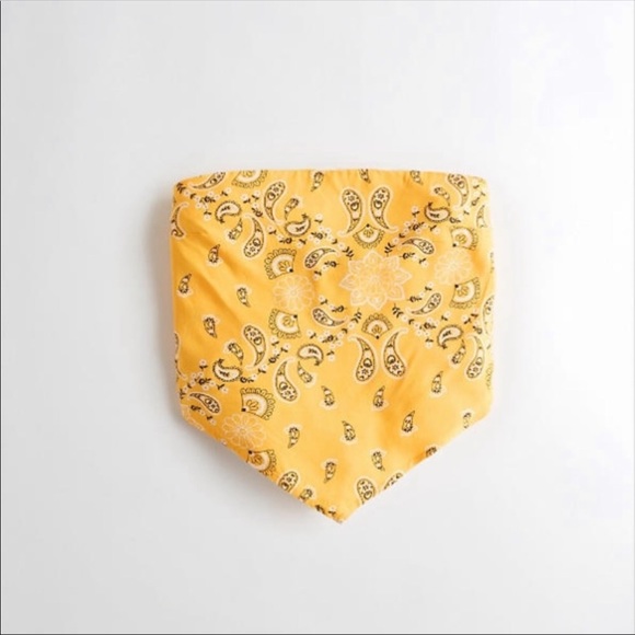 Yellow Hollister Bandana Crop Top - Picture 3 of 4